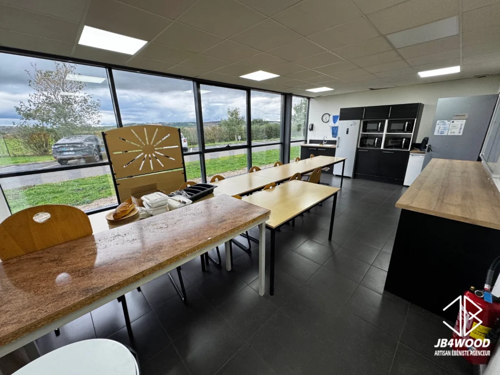 Cuisine buffet salle pause — JB4WOOD ébéniste Auvergne