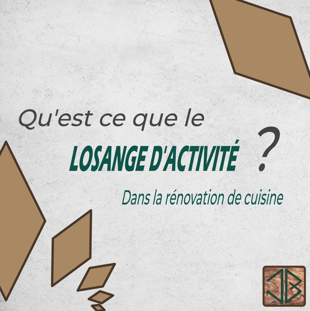 Le losange d'activite en renovation de cuisine - JB4WOOD