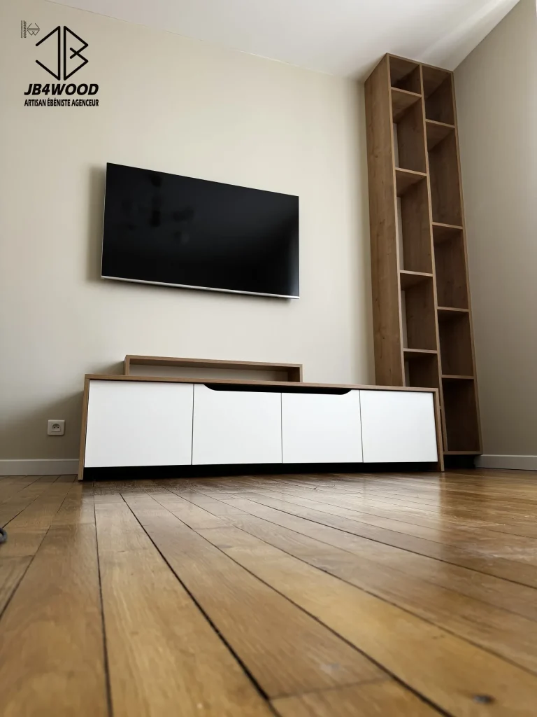 Meuble tv design bibliotheque — JB4WOOD