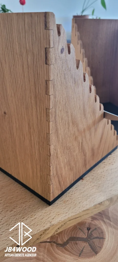 Support couteau coutelier assemblages numériques précision — JB4WOOD ébéniste agenceur Auvergne