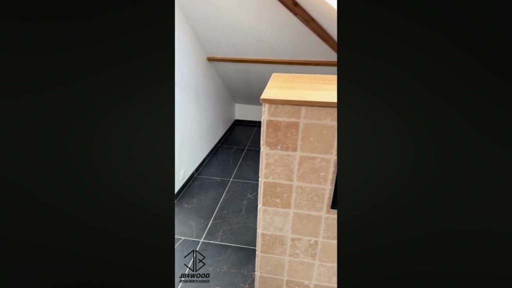 Aménagement salle de bain plan de travail chêne massif découpes sur mesure — JB4WOOD ébéniste agenceur Auvergne